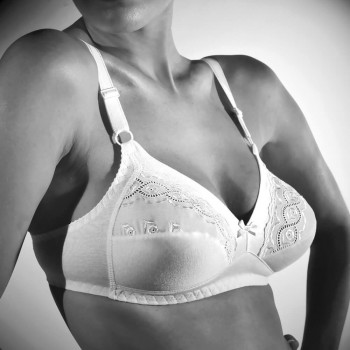 GIOS light cotton bra with embroidery