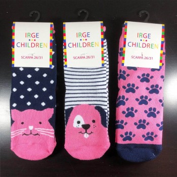 (3 pairs) Warm cotton non-slip socks for girls, by IRGE