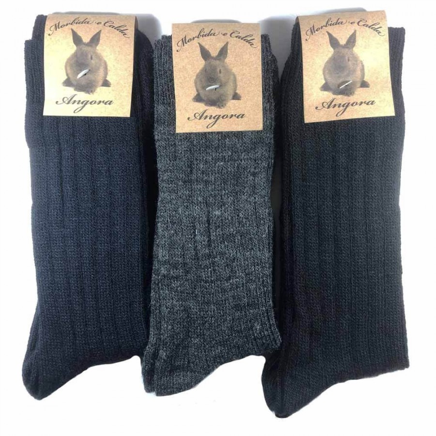 calzini caldi in lana d angora per uomo e donna,calze calzini invernali per il freddo made in italy,altezza metà polpaccio. 3 pack or 6 pack