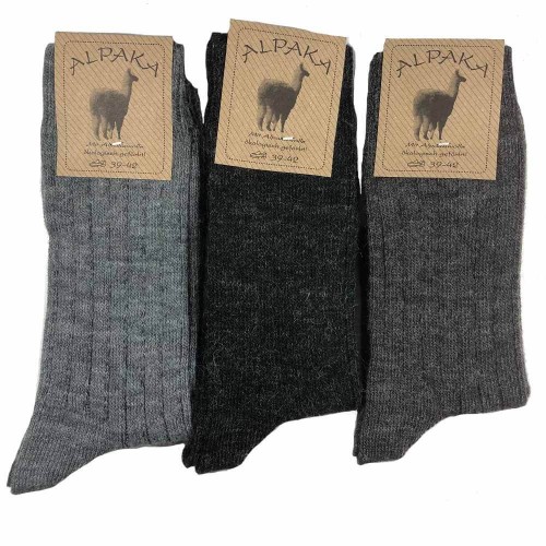 (3 pairs) Short men\'s socks made of wool + alpaca