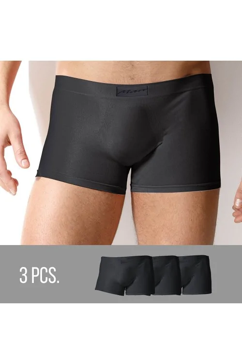 INTIMIDEA Herren Basic Mikrofaser Boxershorts (3 Stück)