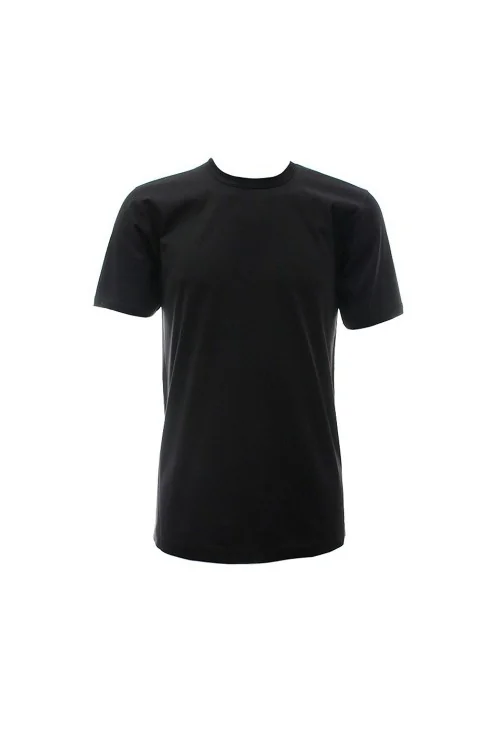 FILO DI SCOZIA – T-Shirt mit tiefem Rundhalsausschnitt aus 100 % Naturgarn