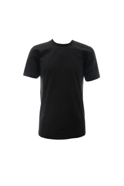 FILO DI SCOZIA – T-Shirt mit tiefem Rundhalsausschnitt aus 100 % Naturgarn