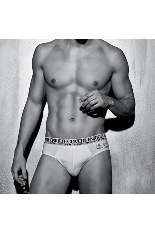 (6 Stück) ENRICO COVERI Slips aus Stretch-Baumwolle