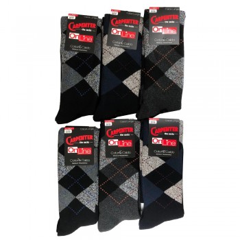 (6 pairs) CARPENTER warm terry cotton socks art. ASPEN