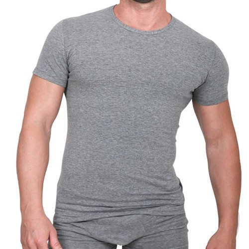 (3pz) T-shirt girocollo in cotone elasticizzato ENRICO COVERI