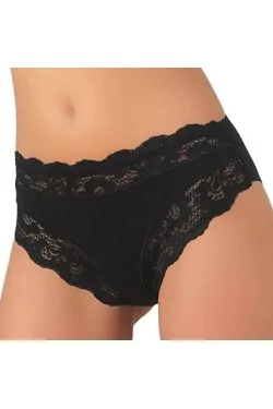 Slip en coton et modal avec dentelle midi JADEA