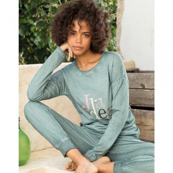 JADEA long cotton pajamas for women