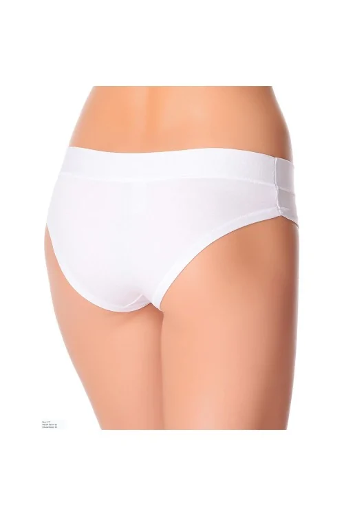 Slip aus Baumwolle und Modal mit niedriger Taille und hohem Bund JADEA 503