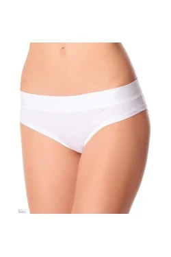 Slip aus Baumwolle und Modal mit niedriger Taille und hohem Bund JADEA 503