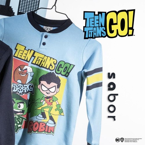 Pigiama bimbo in cotone interlock SABOR “Teen Titans Go"