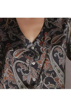 Pigiama Donna Elegante Paisley – Morbido, Made in Italy